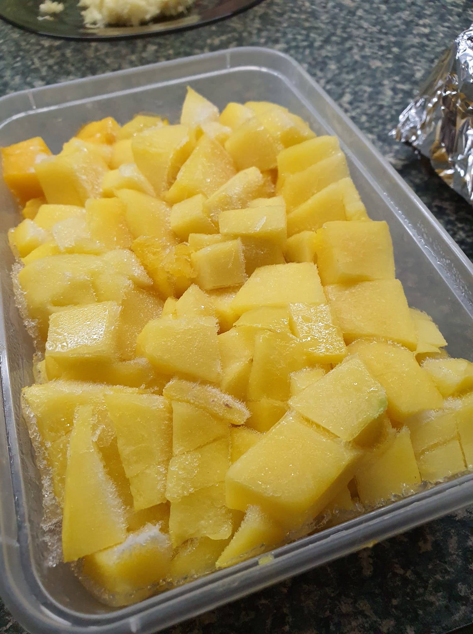 diced mango